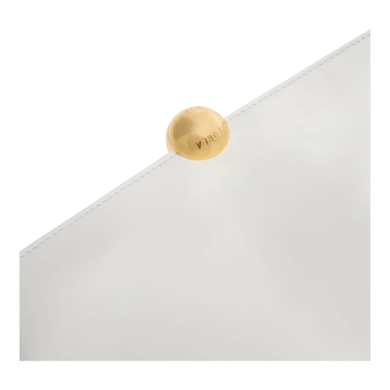 Furla White Sfera Soft Clutch M for Women | Best Price UAE